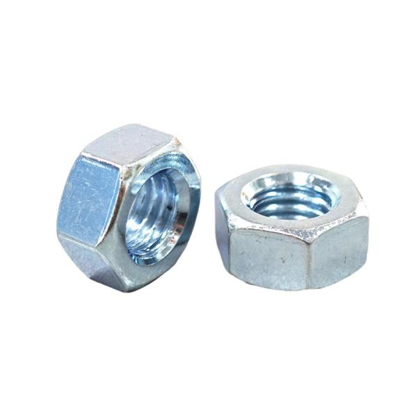 Buy Blue Zinc Carbon Steel Hex Nut Metric Measurement For General Industry Needs at wholesale prices