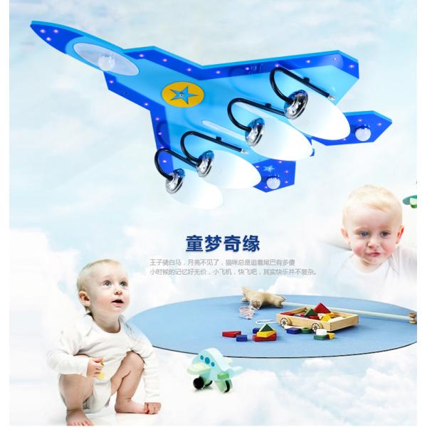 Airplane kids bedroom decor led lights for room indoor chandelier lighting(WH-MA-143)