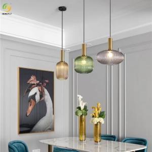 E27 Long Line Small Glass Pendant Light Single Head