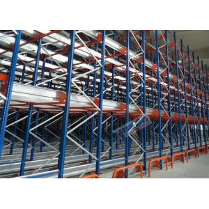 Multi Deep Shuttle Storage Pallet Racks 2 Aisles With 400W Travelling Motor