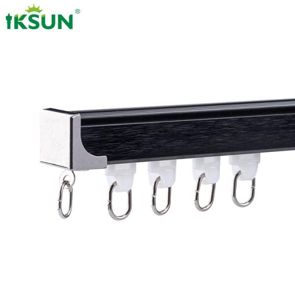 Buy Small Hidden Aluminium Curtain Track Ripple Fold Ceiling Mount at wholesale prices