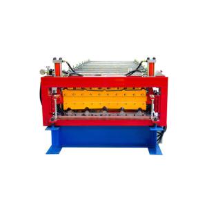 Industrial Sheet Metal Roll Forming Machines PLC Control System Size 9.6*1.2*1