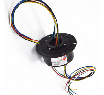 Big Flange Hollow Shaft Slip Ring IP54 0-100rpm Rotation Cement Machinery