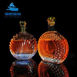 China Super Flint Brandy Glass Bottle with Cork The Ultimate Beverage Packaging Solution on sale