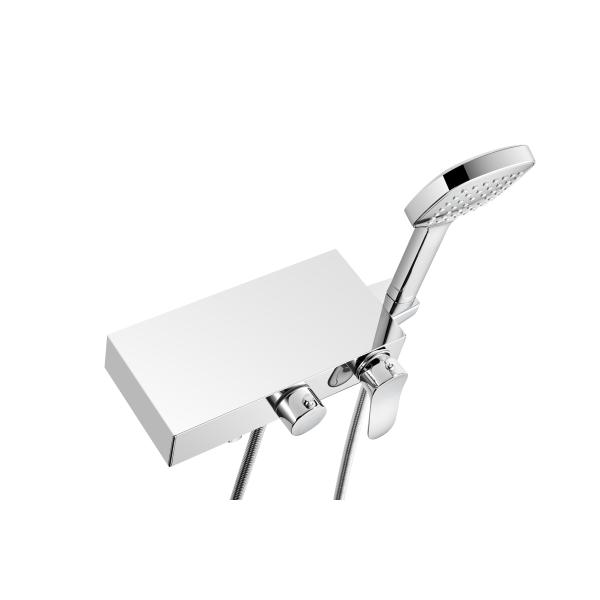 8% Nickel Brushed Stainless Steel Shower Set Wall Mounted