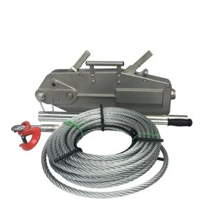 Manual Wire Rope Lever Pulling Hoist Hand Winch Puller With Aluminum Body For