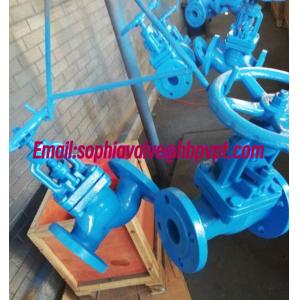 WJ41H DIN cast iron bellows globe valve PN10/16