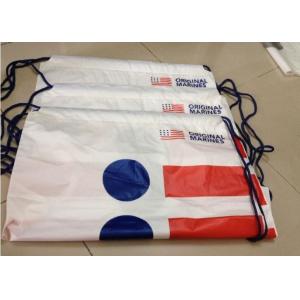 Hotel Travel Biodegradable Laundry Bags Customized Logo Drawstring