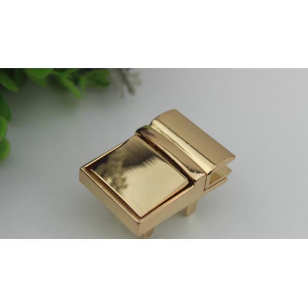 Hot selling die casting zinc alloy nickel/gold handbag press push locks