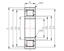 Quality SL series roller bearings SL1923Series Cylindrical Roller Bearings SL192322 for sale