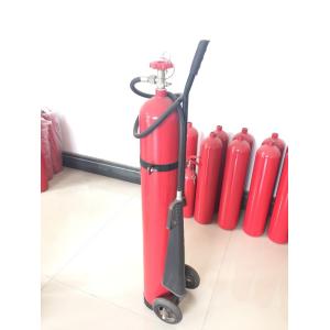 Portable Co2 Fire Extinguisher , 10kg Trolley Type Fire Extinguisher For