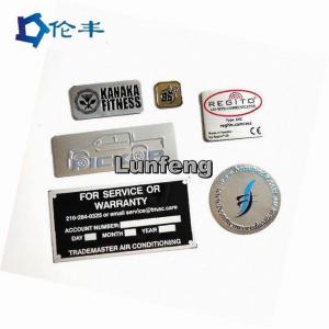 Rectangle Aluminum Nameplate Machine Logo Stainless Steel Anodized Nameplates