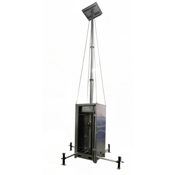 Buy Compact Mobile CCTV Surveillance Towers For Construction Monitoring at wholesale prices