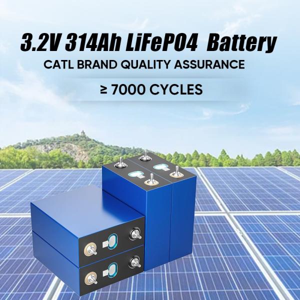 EU CATL 314AH 3.2V Grade A LiFePO4 Lithium Battery Cell for 12V 24V 48V Off-grid