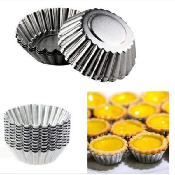 Cupcake Cake Cookie Aluminum Egg Tart Mold Pudding Mould Tin Baking