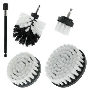 5pcs 2.5inch Drill Scrub Brush Power Scrubbing Brush Drill Attachment For Car