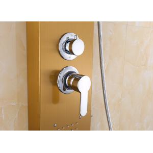 Bathroom Fittings Gold Shower Panel System Tower Cold And Hot Water ROVATE