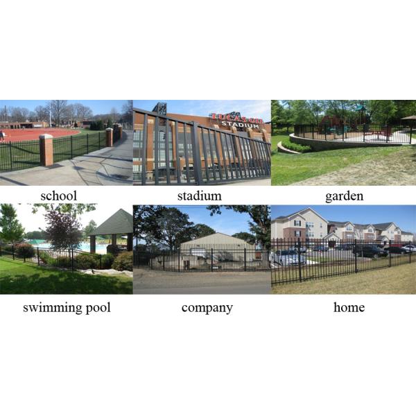 Tubular Garrison Fence/ Australia Security Commerical Garrison Fence Panel/ Black Garrison Fence