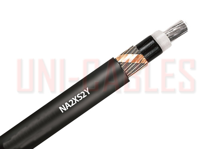 Quality Aluminium Conductor NA2XS2Y Zero Halogen Medium Cable , Distribution Networks Medium Voltage Wire for sale