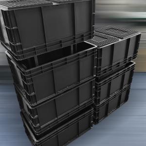 Black Embossing Esd Plastic Bins Anti Static 600x400x330mm
