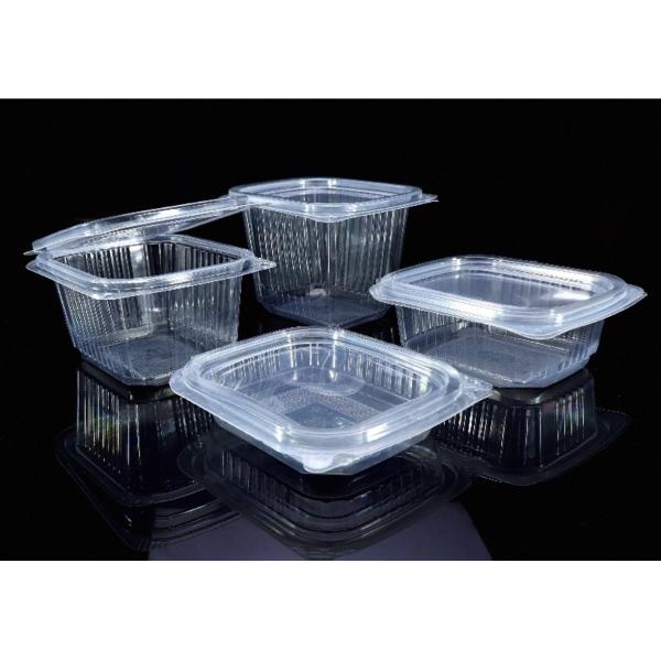 Buy Customized square fruit salad box food grade transparent disposable takeaway sauce packaging box at wholesale prices