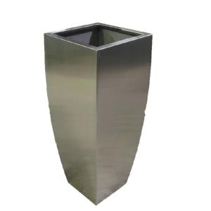 Large metal planter wholesale outdoor flower pot square shape