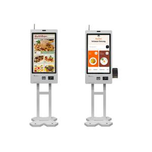 Restaurant Self Ordering Kiosk with Card Reader Thermal Printer