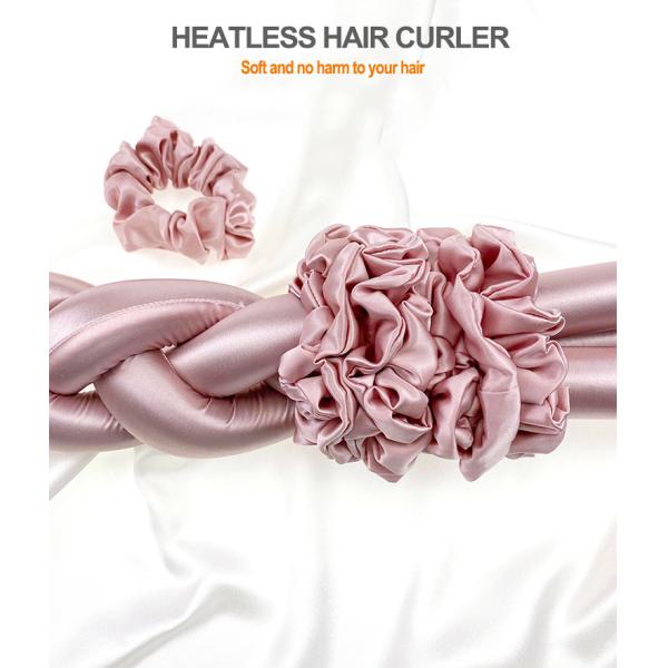 Portable Heatless Curling Rod Headband Silk Customized Size For Women