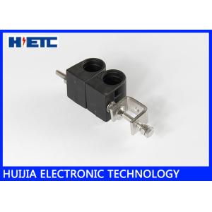 China Plastic & 304 Stainless Cable Clamps , Through Core Type 3/8 Feeder Coaxial Cable Clips on sale