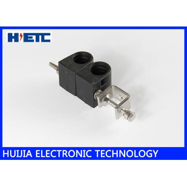 Plastic & 304 Stainless Cable Clamps , Through Core Type 3/8" Feeder Coaxial