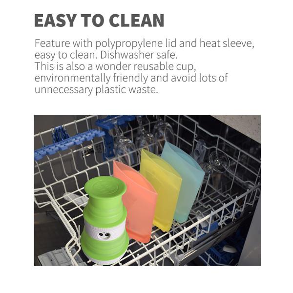 18oz Rubber Drinking Cups Silicone Household Products Double Wall