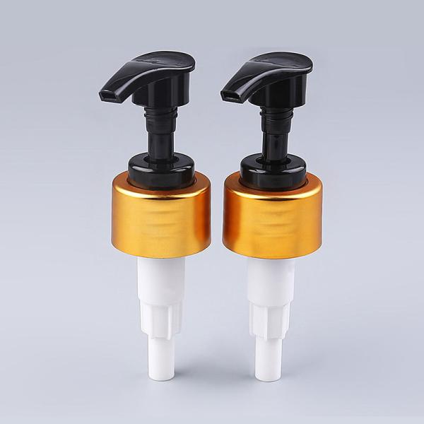 Liquid Soap Dispenser Pump 24mm 28mm 33mm 38mm Hand Sanitizer Dispenser Gold Aluminum Plastic Lotion Pump for bottles