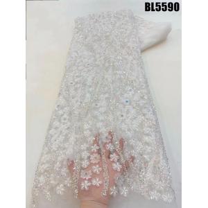 Wholesale price embroidery fabric chantilly fabric african french lace fabric