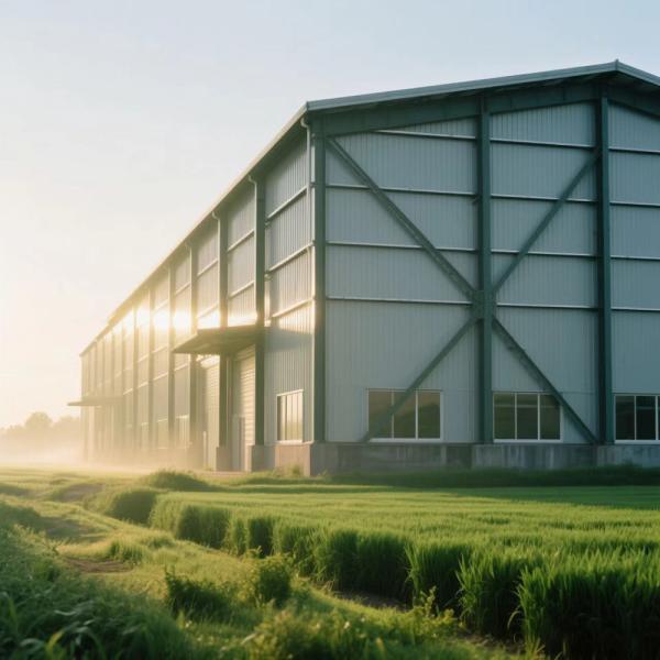 Buy Pre-engineered Steel Warehouse with Q355B Frame 400-1500mm Span at wholesale prices