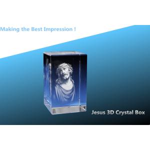 China Jesus 3D Crystal/3D Crystal Box/3D crystal rectangle/blank crystal rectangle/blank crystal on sale