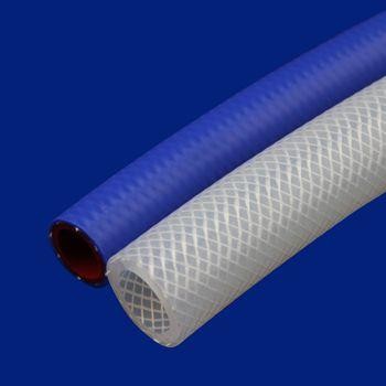Buy Flexible Clear Braided Hose White Soft Silicone Tubing Food Grade at wholesale prices