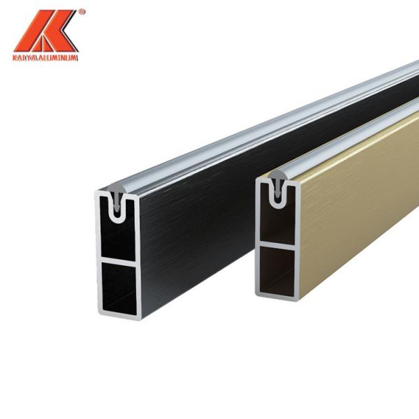 Buy Anodized Rectangular Tube Aluminum Closet Rods 2.5mm Thickness at wholesale prices
