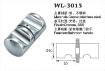 2PCs back to back Cylinder Shower Door Handle Pull Knobs Chrome Stainless Steel customized door knob WL-3015