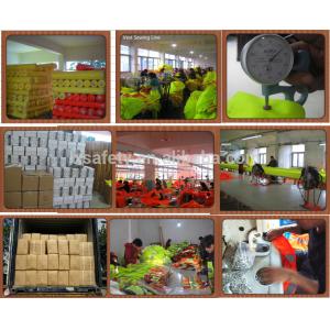 High visibility workwear safety vest with pockets reflective vest