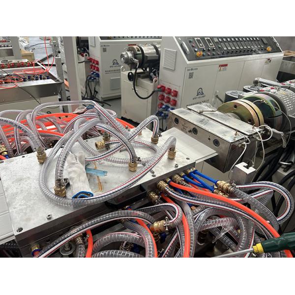 65mm Twin Screw PVC Rain Gutter Making Machine With Counter Rotating