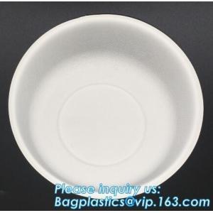 Sugarcane Bagasse Disposable Salad Bowl,biodegradable compostable sugarcane