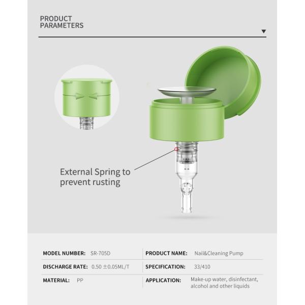 Customized Nail Polish Remover Pump Nail Art Liquid Container Bottle