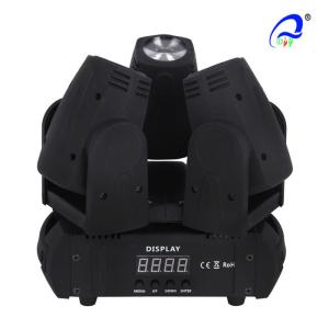 Three Heads CREE Mini Beam Moving Head Light 10W 4in1 IP33 Infinite Rotation
