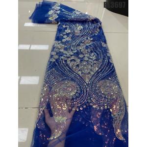 Supoo Luxury beaded sequin fabric shiny wedding bridal fabric fish scale sequin