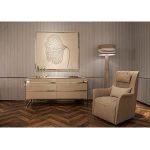 Wooden High Gloss Metal Frame 6 Drawer Chest