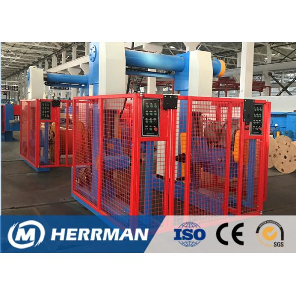 Buy Aluminum Conductor Cable Rewinding Machine With Taping Head 100m / Min Line Speed at wholesale prices