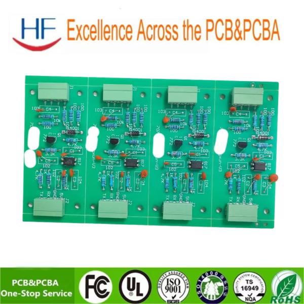 Green Solder Mask PCB Assembly With Automated Assembly And HASL Surface