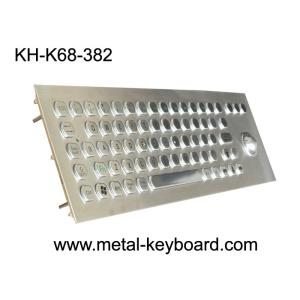 China Panel Mount Metal Industrial PC Keyboard with Waterproof Trackball on sale