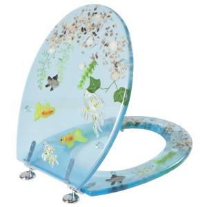 decorative clear polyresin toilet seat,color toilet seat,toilet,cover,MDF,PVC,PP