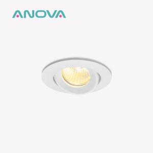 Quality Architectural Die-Cast Aluminum Recessed Spotlight Frame With 20° Tilt And Bi-Directional Rotation for sale